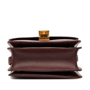 Celine Oxblood Small Calfskin Classic Box 3