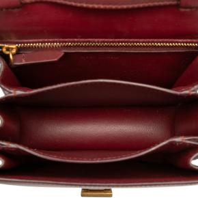 Celine Oxblood Small Calfskin Classic Box 4