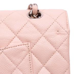 Chanel Pink Medium Classic Caviar Double Flap 11