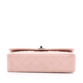 Chanel Pink Medium Classic Caviar Double Flap 4