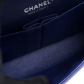 Chanel Blue Medium Classic Lambskin Double Flap 4