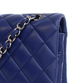 Chanel Blue Medium Classic Lambskin Double Flap 8