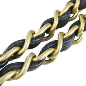 Chanel Black Medium CC Chevron Lambskin Chain Top Handle Flap 14