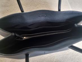 Tod's Black Pebbled Calf Mocassino Bag 10