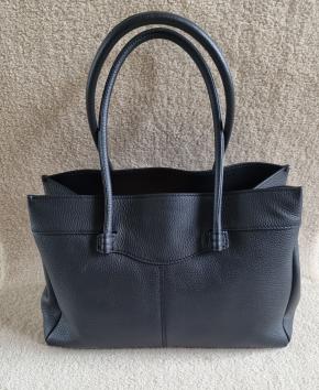 Tod's Black Pebbled Calf Mocassino Bag 3