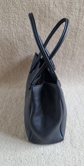Tod's Black Pebbled Calf Mocassino Bag 4