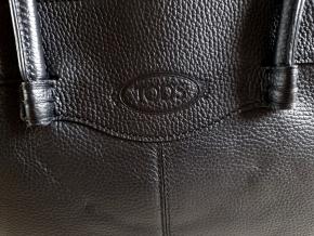 Tod's Black Pebbled Calf Mocassino Bag 5