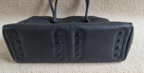 Tod's Black Pebbled Calf Mocassino Bag 8