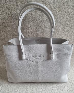 Tod's Off White Mocassino Leather Bag 2