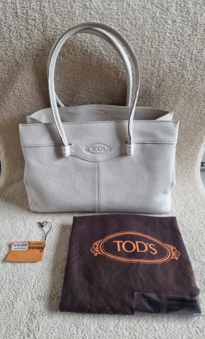 Tod's Off White Mocassino Leather Bag 10