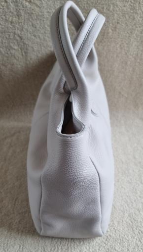 Tod's Stone Pebbled Leather Medium Shopper Bag 6