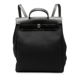 Hermes Black Toile Herbag GM Backpack 2