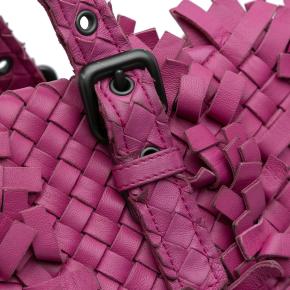 Bottega Veneta Purple Nappa Intrecciato Patchwork Lido Fringe Tote 9