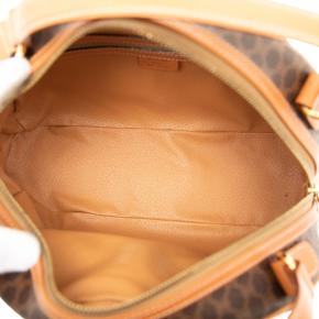 Celine Brown Macadam Coated Canvas Dome Bag 5