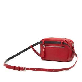 Saint Laurent Red Leather Monogram Lou Belt Bag 2