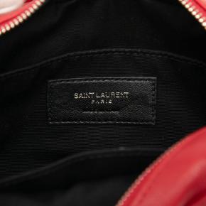 Saint Laurent Red Leather Monogram Lou Belt Bag 5