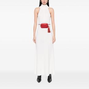 Saint Laurent Red Leather Monogram Lou Belt Bag 7