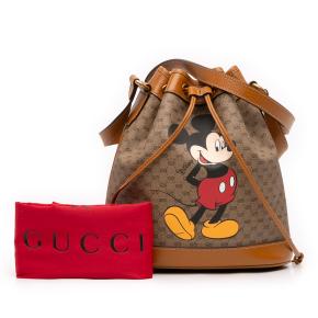 Gucci Micro GG Supreme Mickey Mouse Bucket Bag 12