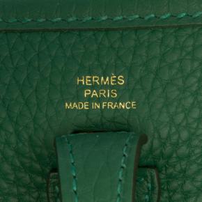 Hermes Vert Moyen Clemence Evelyne TPM 5