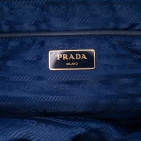 Prada Blue Saffiano Trimmed Tessuto Tote 5