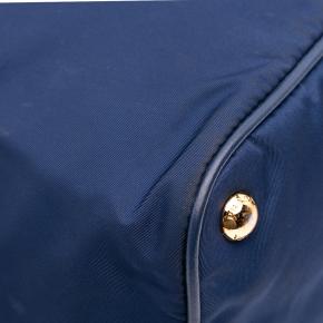 Prada Blue Saffiano Trimmed Tessuto Tote 7