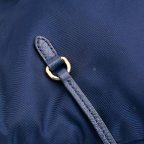 Prada Blue Saffiano Trimmed Tessuto Tote 8