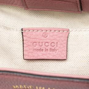 Gucci Pink Mini Bicolor Calfskin Bamboo Shopper Satchel 5