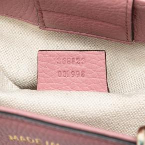 Gucci Pink Mini Bicolor Calfskin Bamboo Shopper Satchel 6