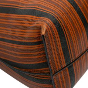 Loewe Brown Medium Striped Leather Flamenco Knot Tote 8