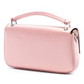 Fendi Pink Satin Baguette Phone Pouch Satchel 2
