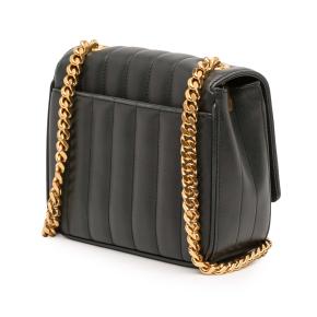 Saint Laurent Black Small Lambskin Monogram Vicky Chain Bag 2