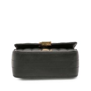 Saint Laurent Black Small Lambskin Monogram Vicky Chain Bag 3