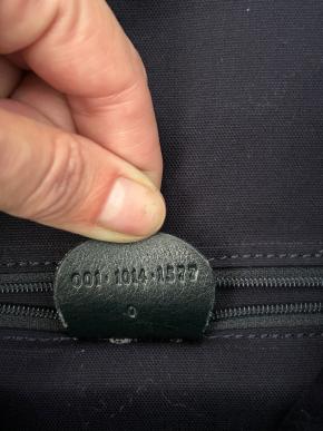 Gucci Navy Blue Leather Tote Bag 6