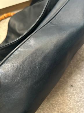 Gucci Navy Blue Leather Tote Bag 7