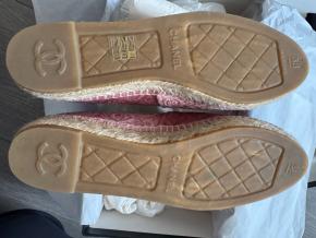 Chanel Pink Velvet Espadrilles 5