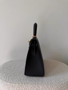 Kelly 25cm Black Epsom GHW 2