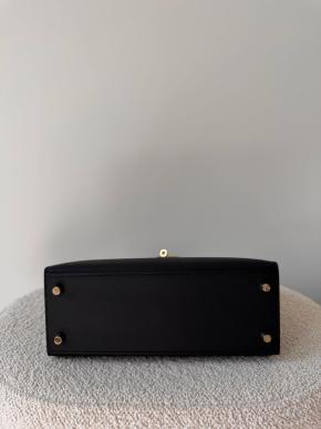 Kelly 25cm Black Epsom GHW 5