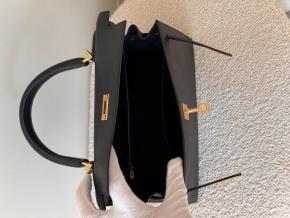 Kelly 25cm Black Epsom GHW 6