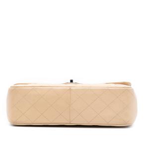 Chanel Beige Jumbo Classic Caviar Double Flap 3