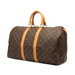 Louis Vuitton Coated Canvas Monogram Keepall 45 2