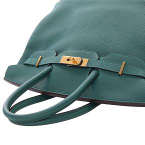 Hermes Malachite Togo Birkin Retourne 35 13
