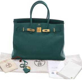 Hermes Malachite Togo Birkin Retourne 35 15
