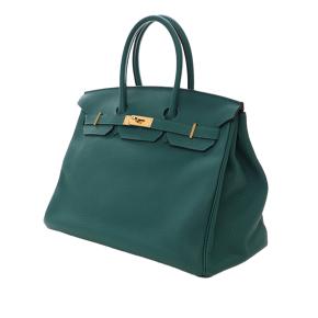 Hermes Malachite Togo Birkin Retourne 35 2