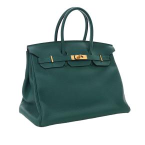 Hermes Malachite Togo Birkin Retourne 35 3