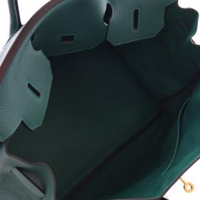 Hermes Malachite Togo Birkin Retourne 35 6