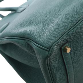 Hermes Malachite Togo Birkin Retourne 35 9
