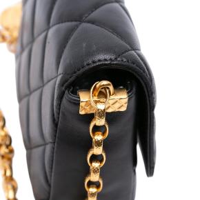 Chanel Black Small Quilted Lambskin CC Coin Flap 10