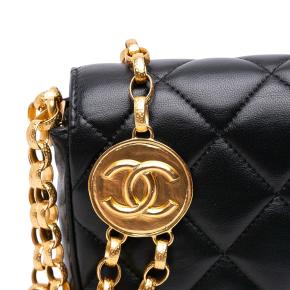 Chanel Black Small Quilted Lambskin CC Coin Flap 11