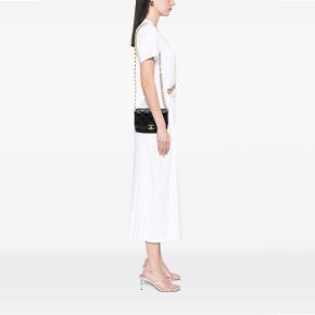 Chanel Black Small Quilted Lambskin CC Coin Flap 12