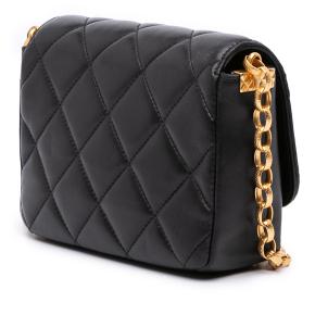 Chanel Black Small Quilted Lambskin CC Coin Flap 2